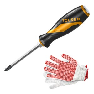 Destornillador De Impacto Tolsen Ph4x200mm De Cromo Vanadio