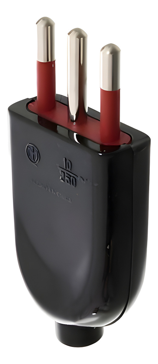 Ficha Macho 3 En Linea Con Tierra 10 Amp Vivion Negro -sc- - Imagen 2