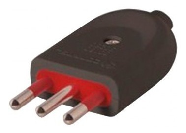 Ficha Macho 3 En Linea 10 Amp Conatel Pack X 6 Negro -sc- - Imagen 2