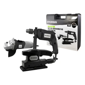 Combo Amoladora + Taladro + Lijadora Hyundai Hy9006+ Maletin