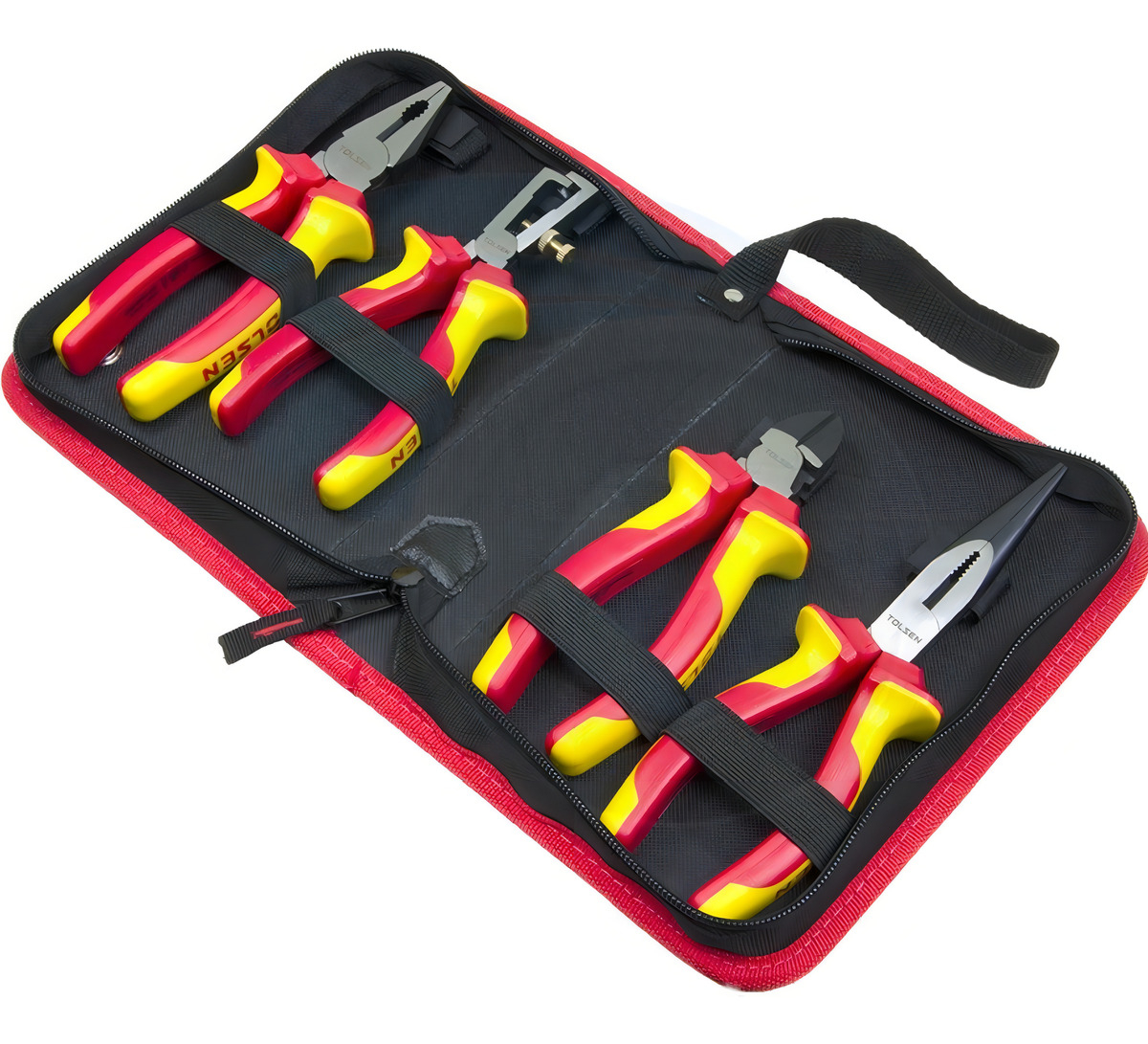 Alicates Aislados Tolsen 160mm 180mm 200mm Set 4 Piezas -sc- - Imagen 2