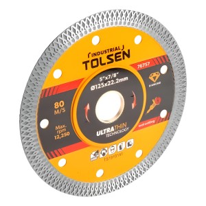 Disco Diamantado Porcelanato Tolsen 115mm 5x7/8 Pulgadas -sc