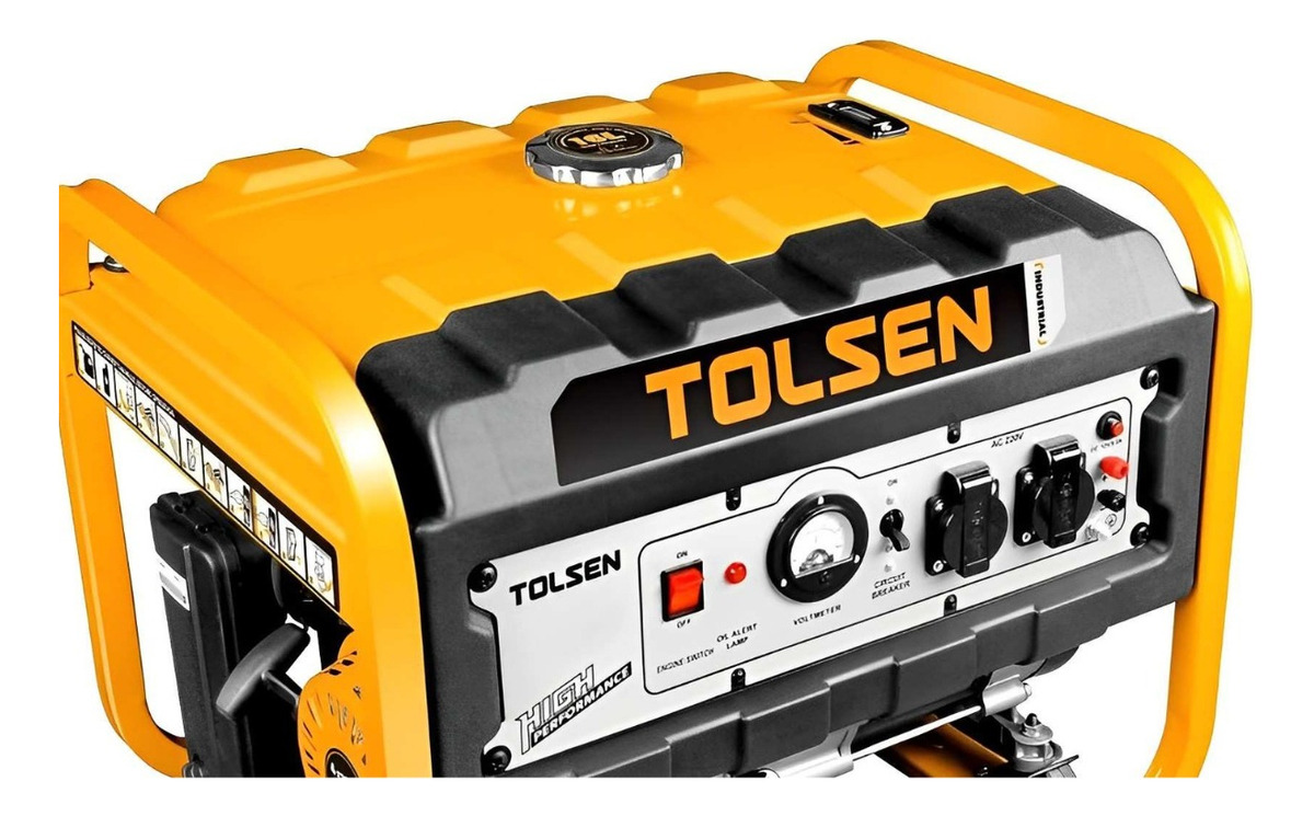 Generador Tolsen Monofásico Gasolina 3000w 2 8kw 212cc - Rr - Imagen 3