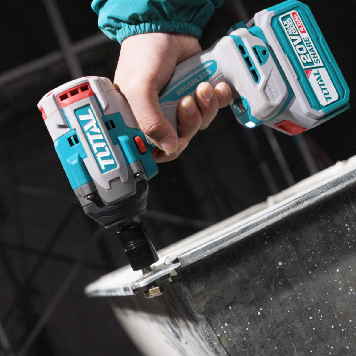 Llave De Impacto Inalámbrica 500nm Total 20v Industrial - - Imagen 2