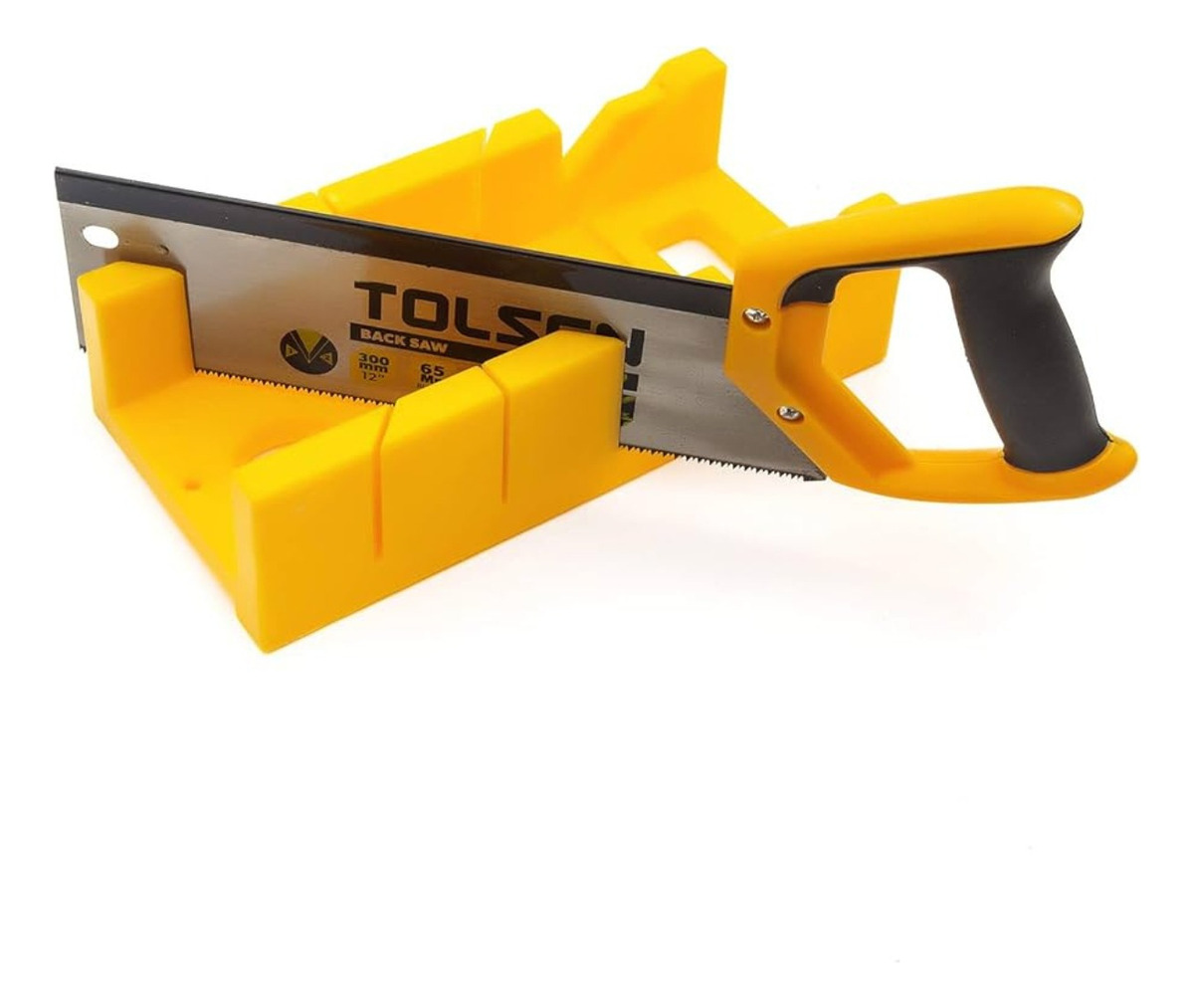 Ingletadora Manual + Serrucho Abs 300mm Tolsen De Manganeso - Imagen 4