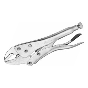 Pinza De Presión 10 255mm De Acero Carbono Niquelado Plata