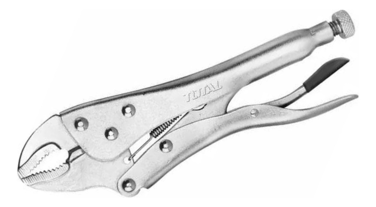 Pinza De Presión 10 255mm De Acero Carbono Niquelado Plata