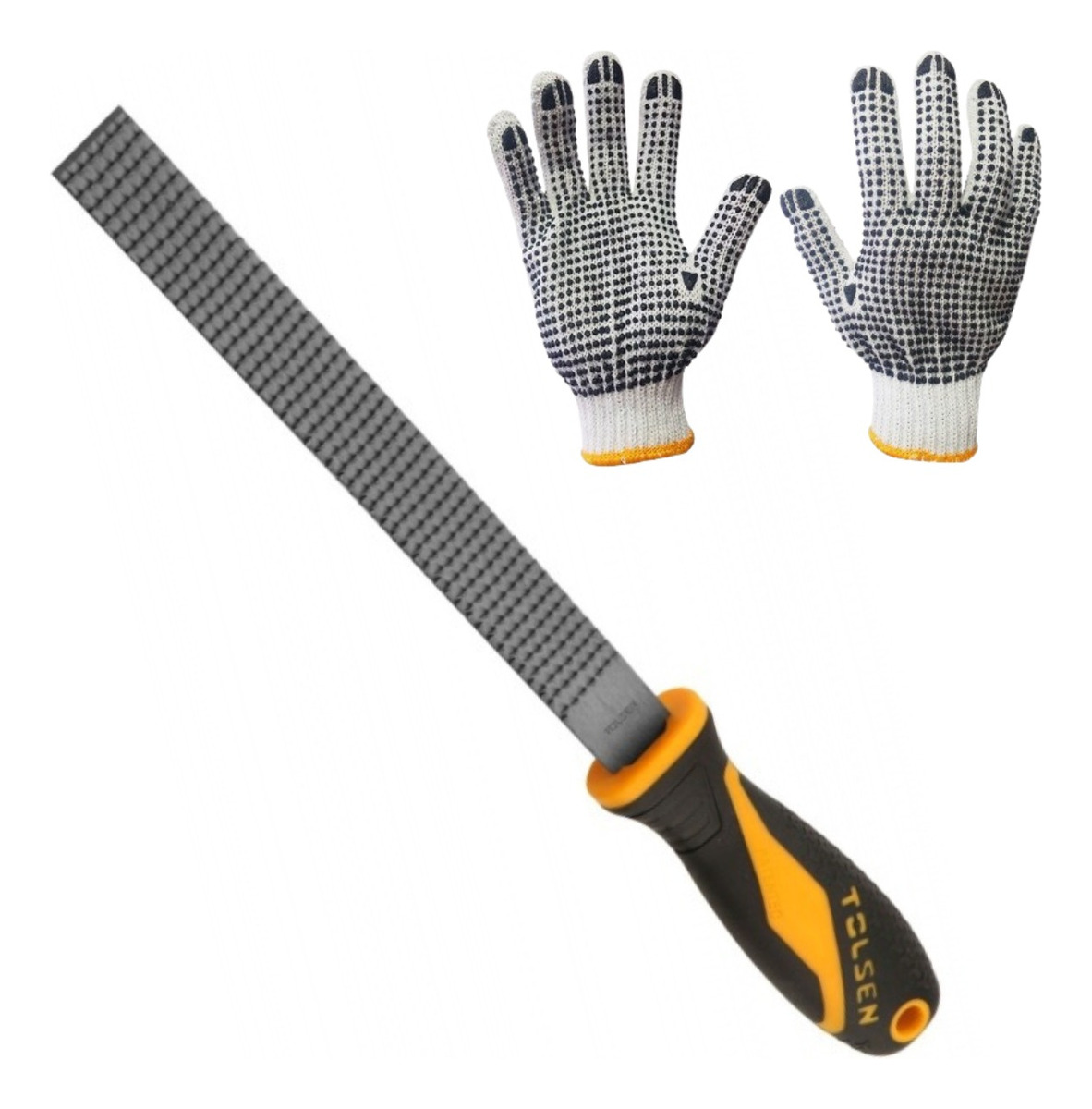 Lima Escofina Plana Tolsen 200mm De Acero Industrial - Sc -