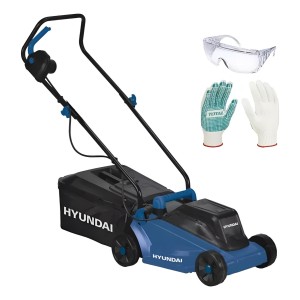 Cortadora De Césped Eléctrica Recolector 30l -1.200w Hyundai