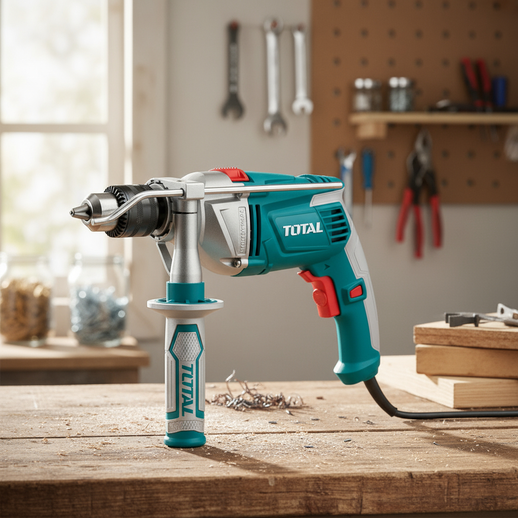 Taladro Percutor Electrico 13mm 1010w Totalsc- - Imagen 3