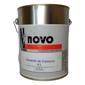 Cemento De Contacto 4 Litros Multiuso Adhesivo Novo