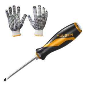 Destornillador Punta Plana De Impacto Tolsen 8.0x150 Mm -sc-