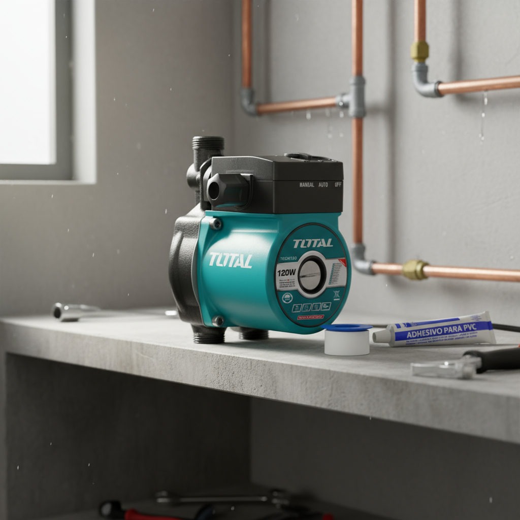Bomba Total Presurizadora 0,16hp-120w Elevador Presion BaƱo - Imagen 4