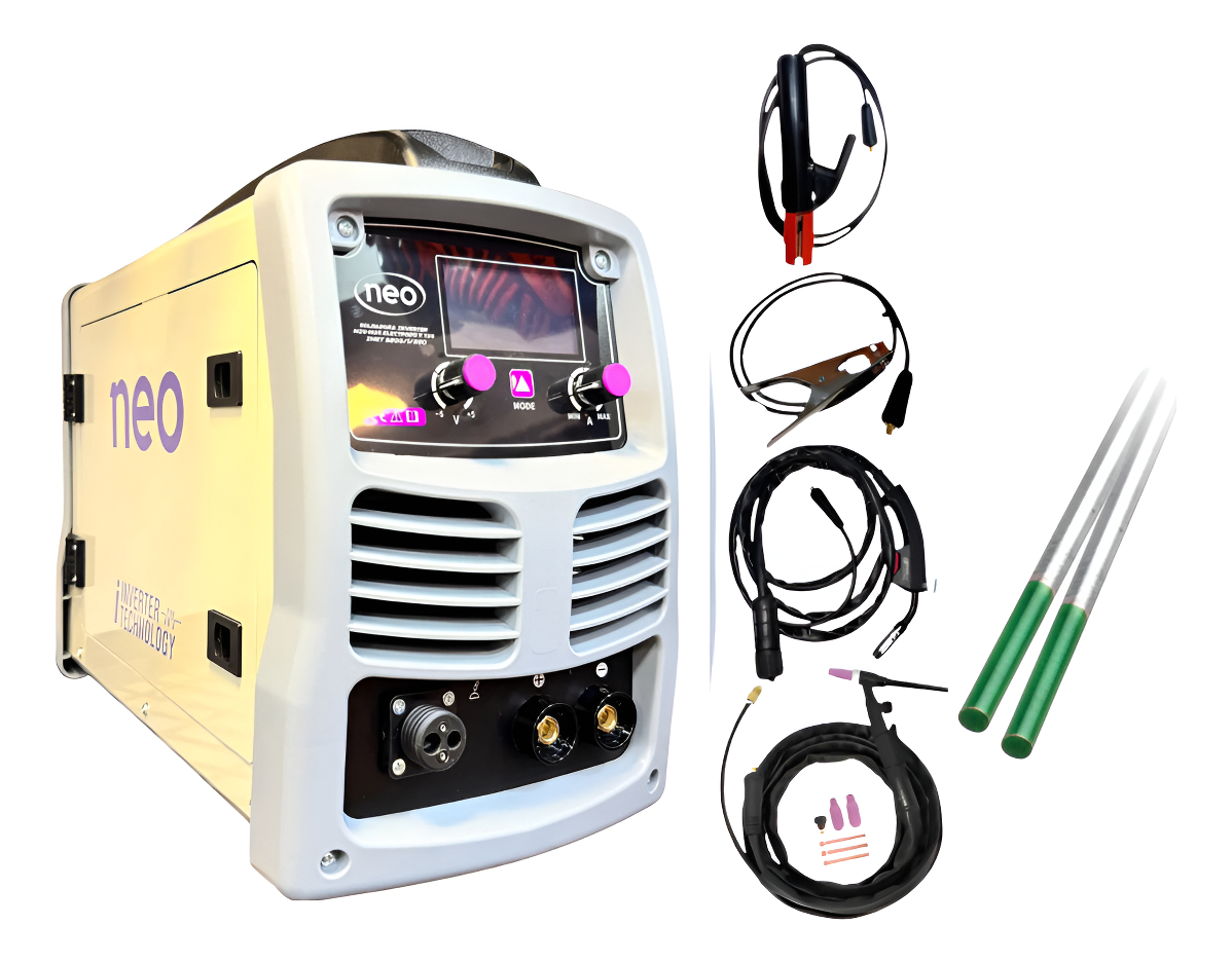 Soldadora Neo Industrial 4en1 200a Inverter + Torcha Mig/tig