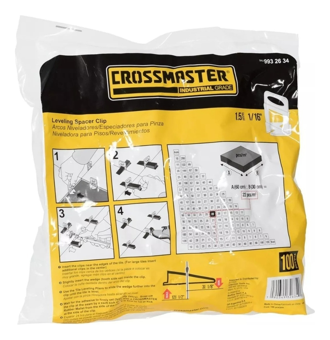 Crossmaster Roraima Arco Nivelador 2mm Porcelanato 100 Uni - Imagen 34