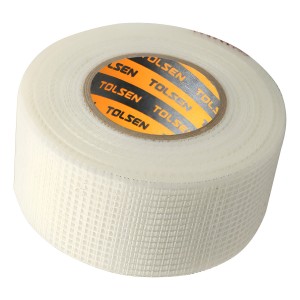 Cinta Fibra De Vidrio Autoadhesiva Tolsen Yeso 48 X 45 - Sc- Color Blanco