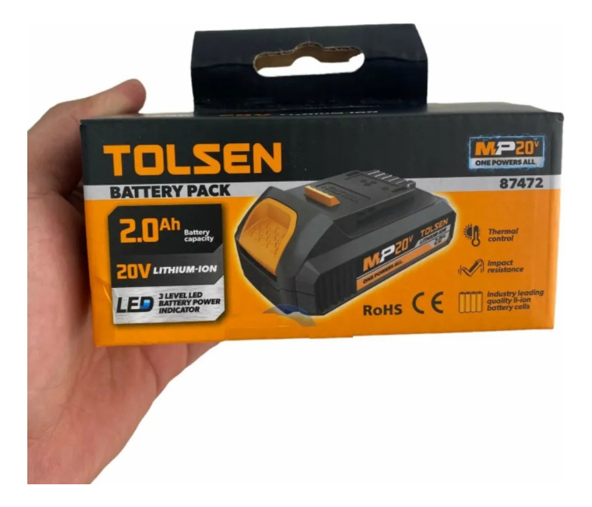 Cargador De Bateria Tolsen 2.0mah + Bateria De 2.0mah -sc- - Imagen 4