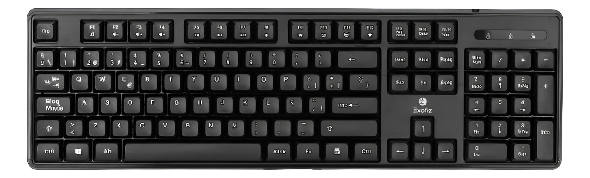 Combo Inalámbrico Exofiz Teclado Y Mouse 2.4ghz Negro - Imagen 4