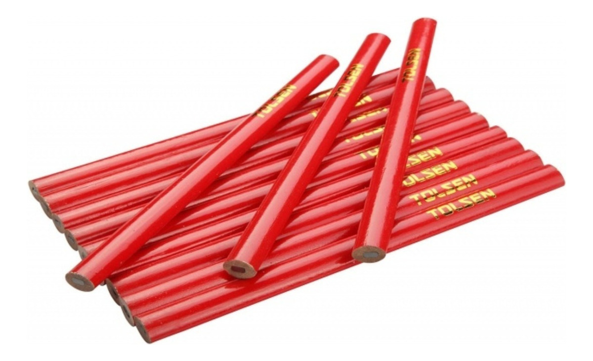 Lápices Para Carpintero Negro De Grafito Set De 6 Piezas - Imagen 3