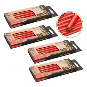 Set 4 Packs De Lápices Carpinteros De Grafito Crossmaster