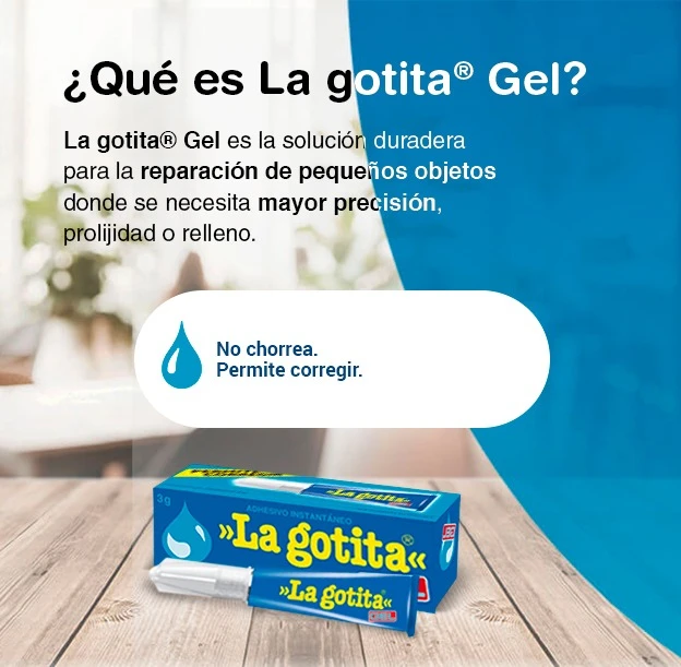 Pegamento Instantáneo En Gel La Gotita Gel 3g Adhesivo Gral Color Transparente - Imagen 3
