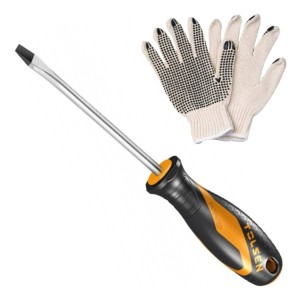 Destornillador Punta Plana De Impacto Tolsen 5.5x100 Mm -sc-