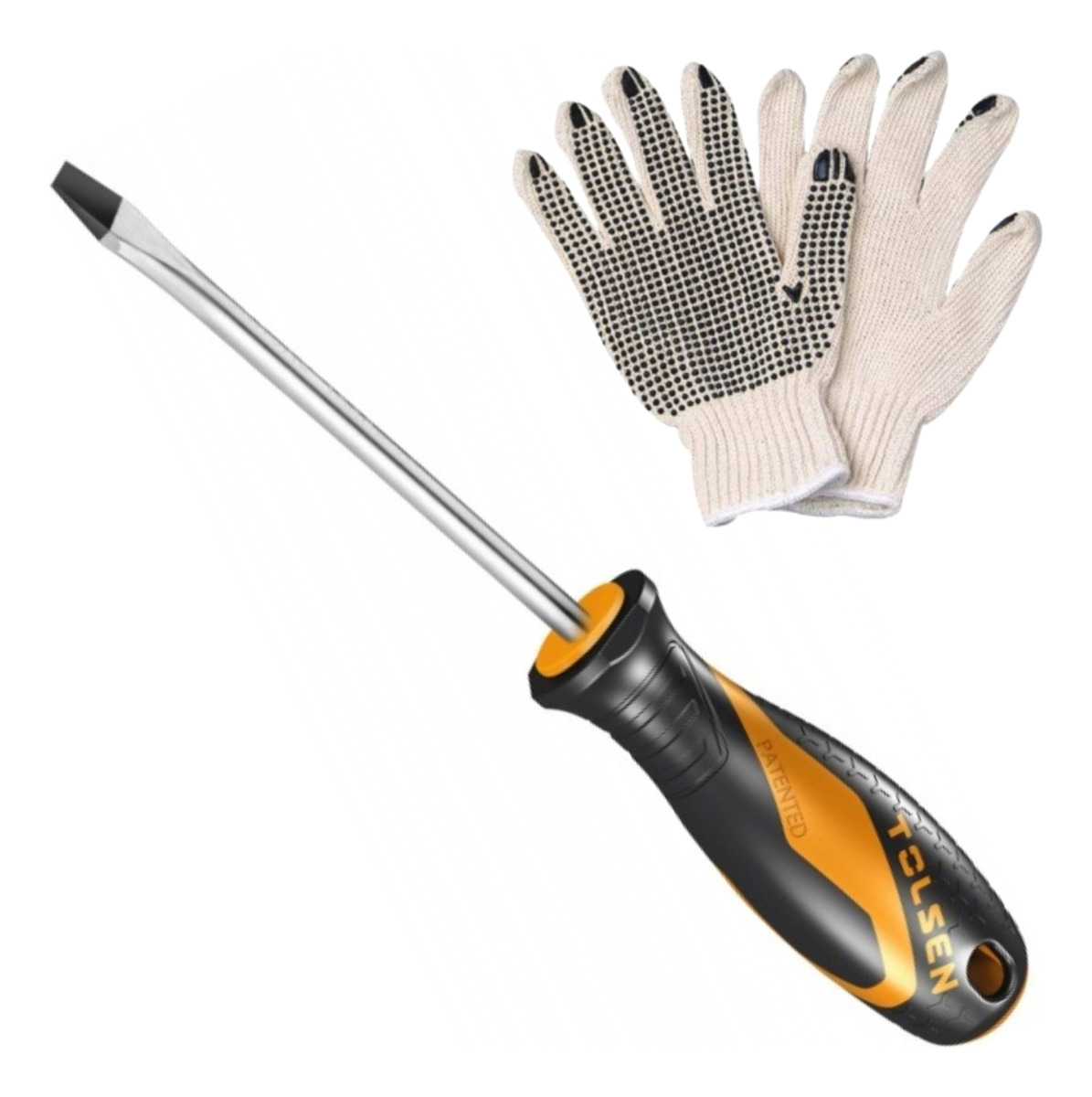 Destornillador Punta Plana De Impacto Tolsen 5.5x100 Mm -sc-