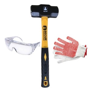 Martillo Maso 1 Kg 2 Lbs Mango De Fibra De Vidrio - Sc -