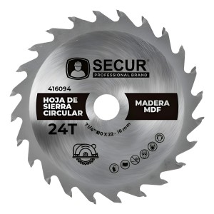 Disco De Sierra Circular 7 1/4 (180mm) 7000 Rpm 24 Dientes