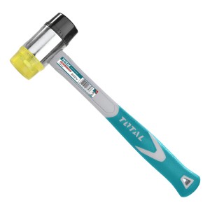 Martillo De Goma Y Plástico Total Mango Fibra De Vidrio 200g