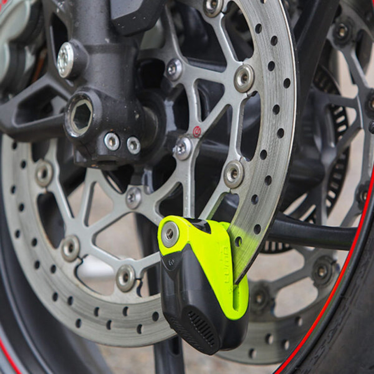 Tranca Candado Para Disco De Freno Con Bloqueo De Botón -sc- - Imagen 7