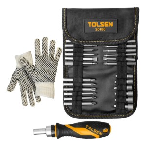 Puntas Atornillador De Trinquete Tolsen 0.63kg 26 Piezas -sc