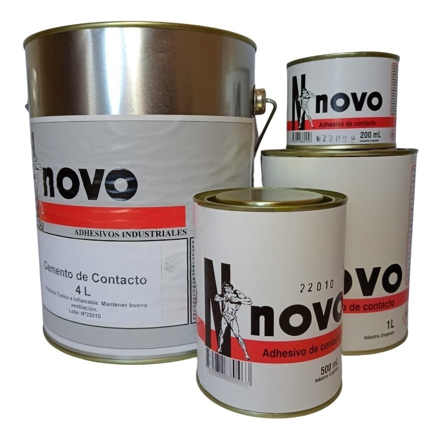 Pegamento De Contacto 4 Litros Secado Rapido Adhesivo Novo - Imagen 3
