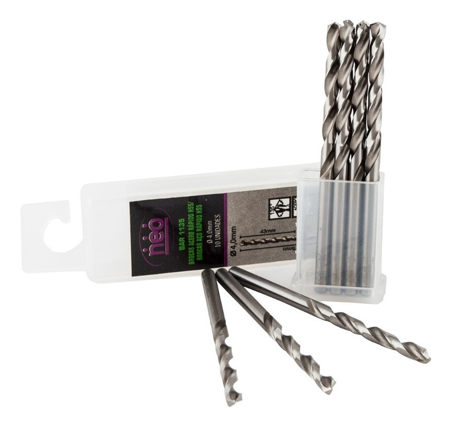 Brocas Mecha Hss Acero 7 Mm X 10 Unidades Ideal Metal Hogar