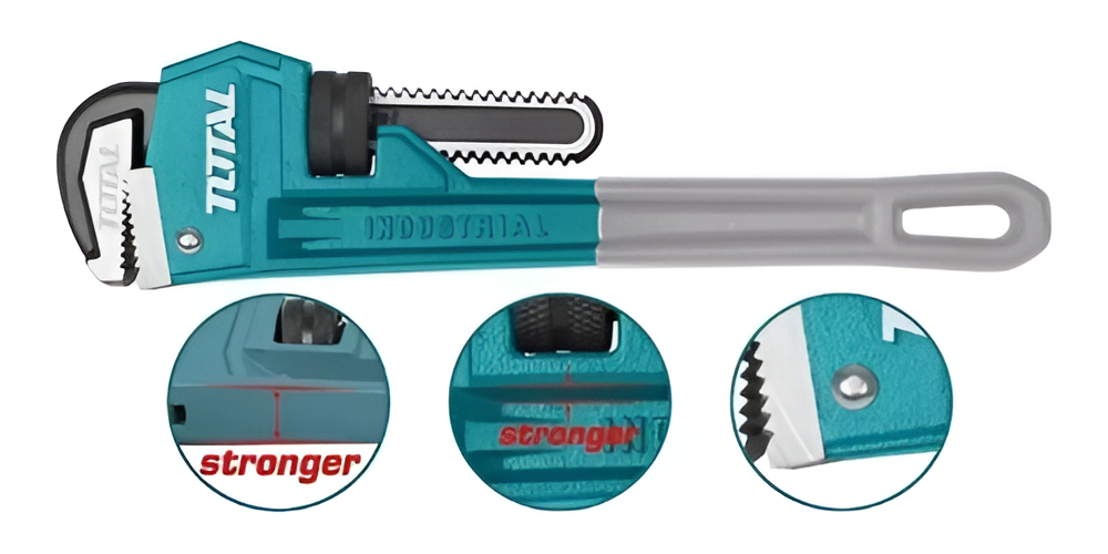 Llave De Caño Tubo Stilson Inglesa Total 600mm Sujeción 76mm - Imagen 2