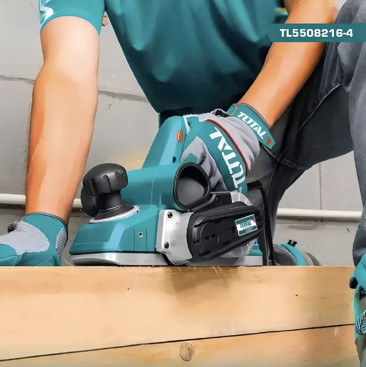 Cepillo Carpintero Electrico 550w Total Tl5508216 Color Azul PetrĂ³leo - Imagen 5