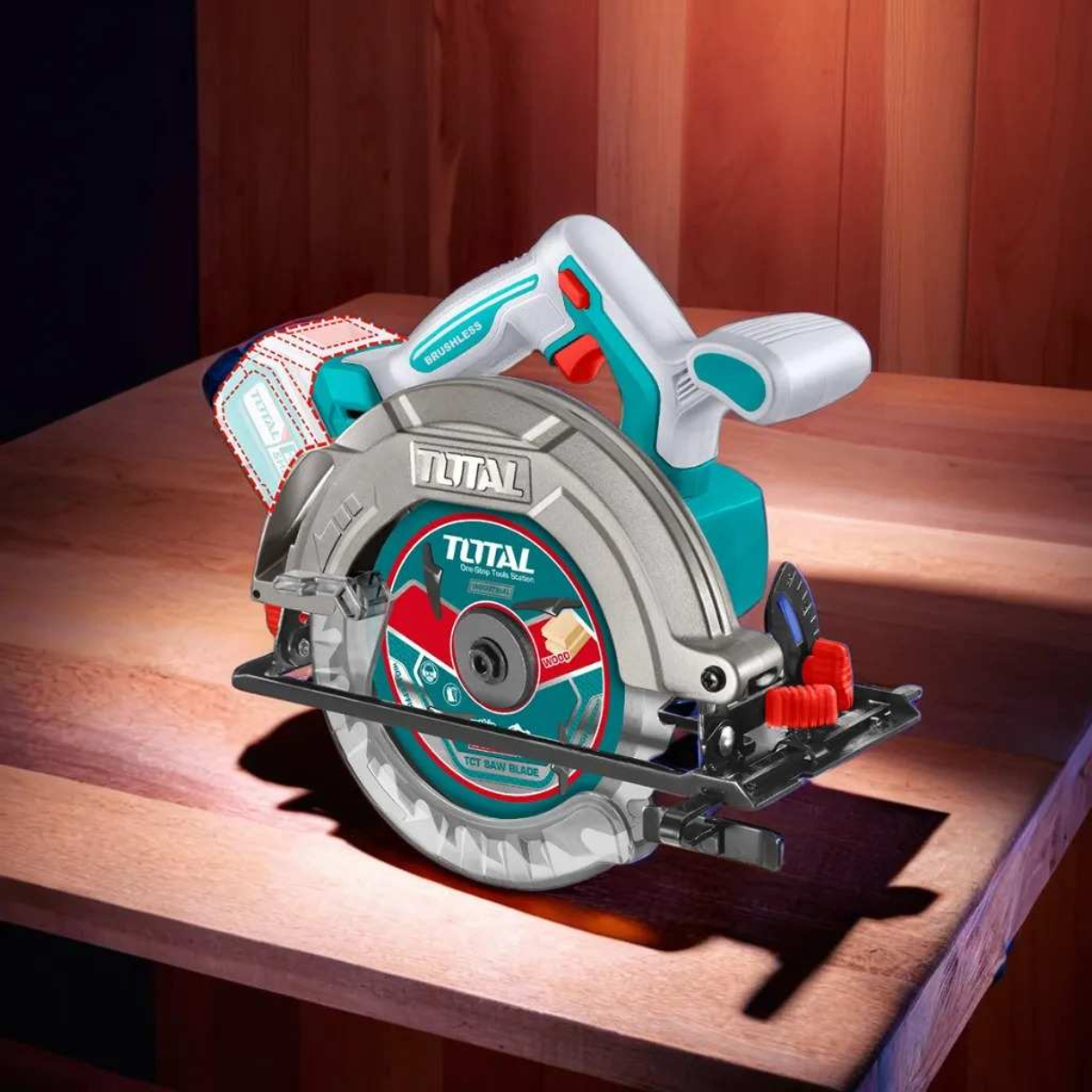 Sierra Circular 20v 165mm Bat+ Carg Total Tsli16521 - Sc - - Imagen 4