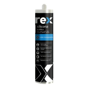 Silicona Acética Transparente Rex Fungicida 300ml Multipropósito