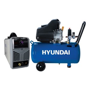Cortador De Plasma 60a Neo + Compresor 50l Hyundai
