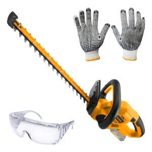 Cortacerco Inalámbrico Tolsen A Bateria De Iones Litio Color Naranja Con Negro