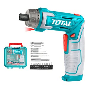 Destornillador Atornillador Inalámbrico Total Tsdli08025 Color Turquesa