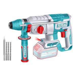Rotomartillo Inalámbrico Total 20v, Industrial - Motor Brushless, Sin Carbones - 2.5 J, Encastre Sds Plus - No Incluye Batería Ni Cargador - Trhli20268
