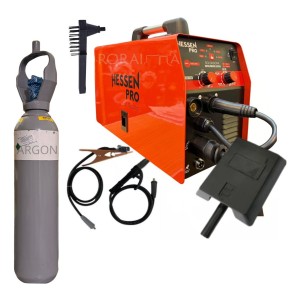 Soldadora Hessen Pro Mig Mma 200a Con Cilindro De Argón