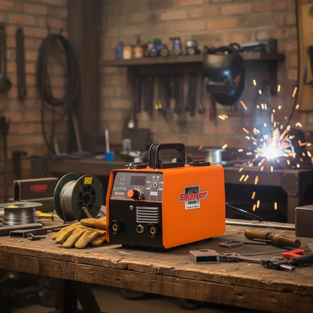Soldadora Inverter Smarter Mig Flux Y Electrodo 100amp Fx120 Color Naranja Frecuencia 50-60 - Imagen 2
