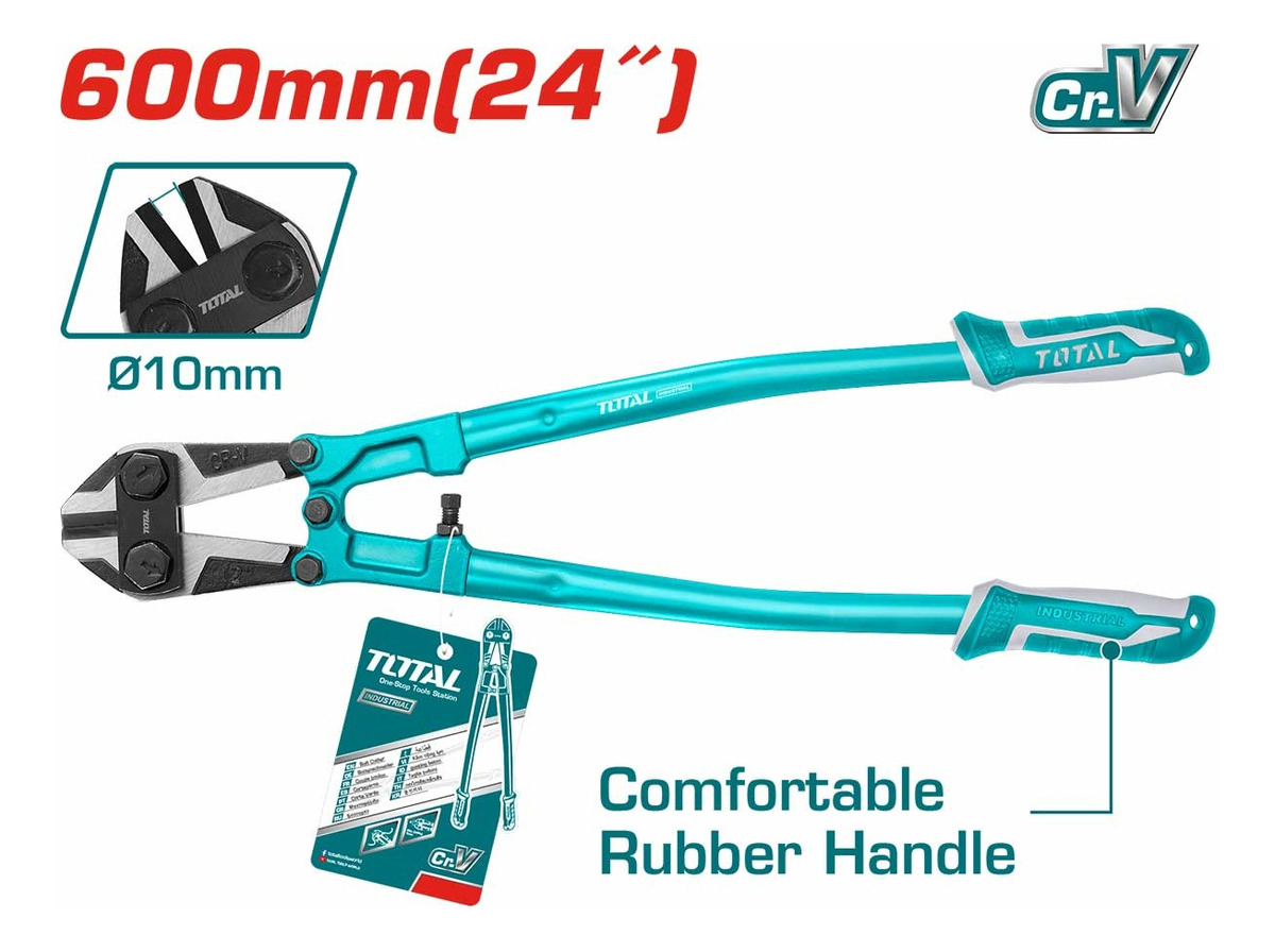 Cizalla, Corta Bulón Perno Total 24'' 60cm, Hasta 10mm, Línea Industrial - Tht113246 - Imagen 3