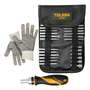 Puntas Atornillador De Trinquete Tolsen 0.63kg 26 Piezas -sc