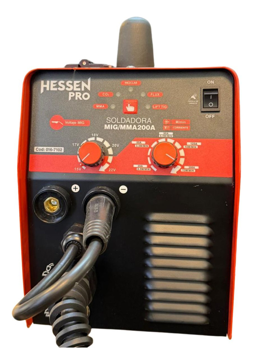 Soldadora Mig Hessen Pro 200a Doble Función Mig Electrodo - Imagen 2