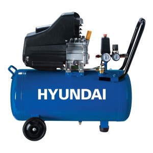 Compresor De Aire Eléctrico Portátil Hyundai Hyac50de 50l 2hp