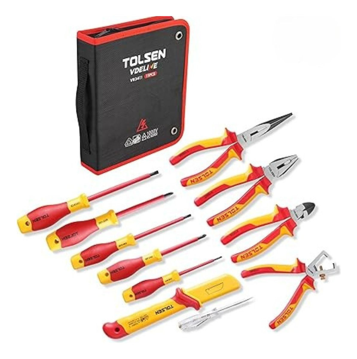 Destornilladores Y Alicates Tolsen Aislados Set De 11 Piezas - Imagen 5