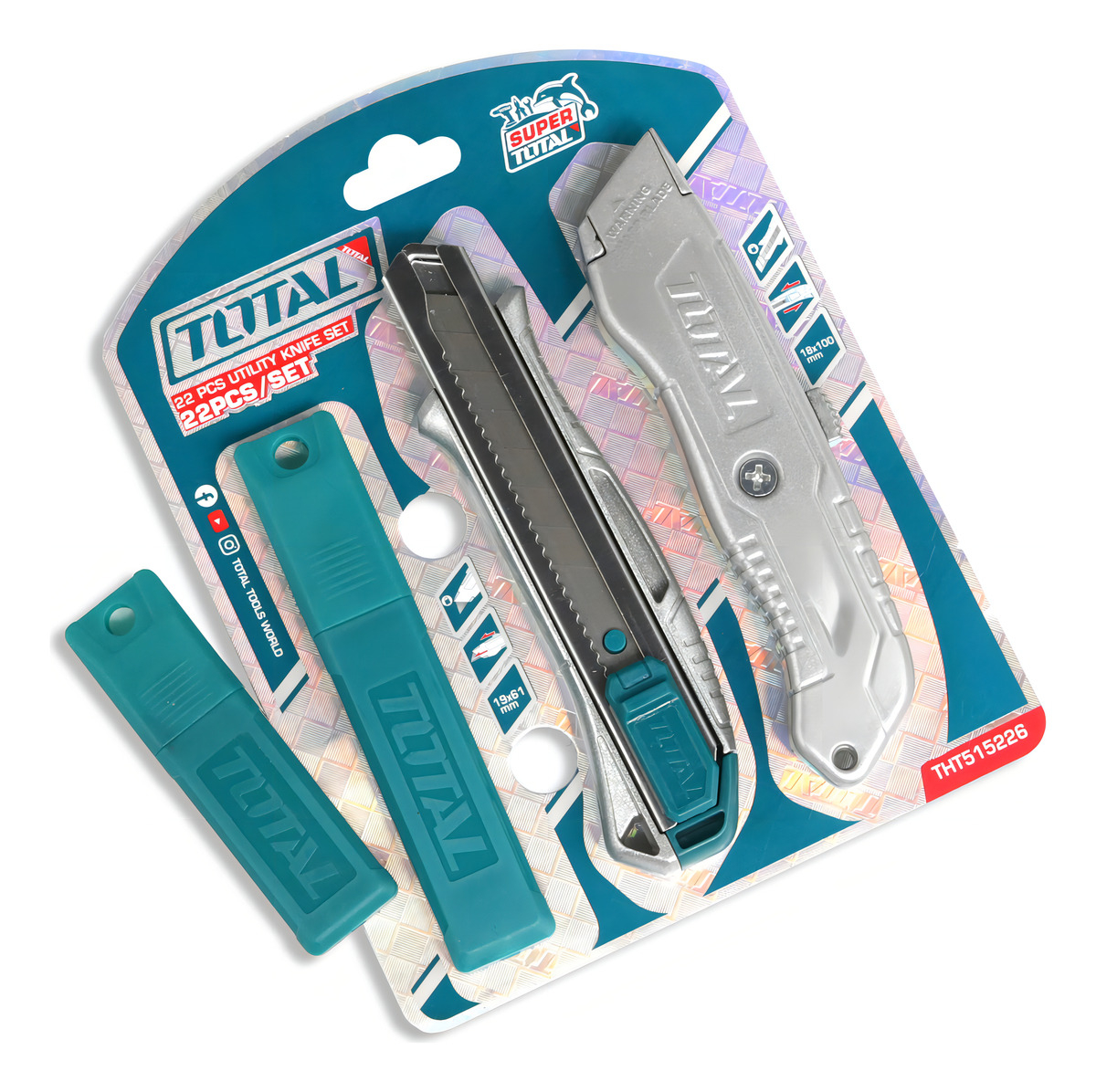 Kit Total, Cuchillo De Trabajo Fuerte + Trincheta + 20 Hojas - Imagen 3